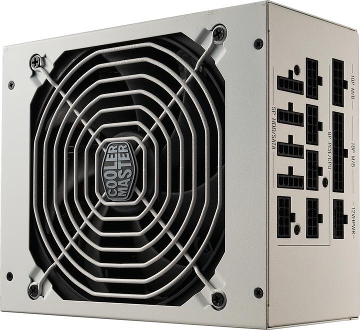 Produktbild Cooler Master Master MPE-C501-AFCAG-3GEU MWE Gold V2 White, ATX3.0, 1250W, 90%, 140mm, 3x PCIe 6+2, 12x SAT (1250 W)