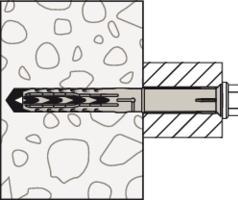 Produktbild Fischer Rahmendübel R 88542 SXR 10x200 FUS Schrauben A 4/Dübel-Nylon (50 Stk.)