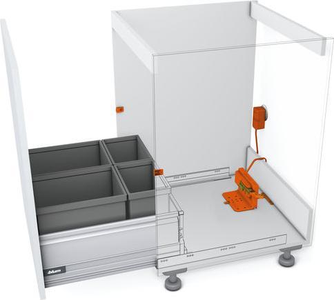 Produktbild Blum SERVO-DRIVE uno für stehende Mülllösungen