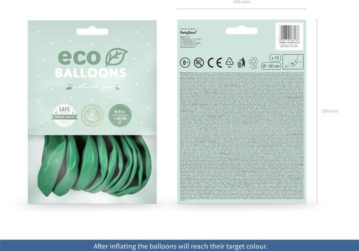 Produktbild Partydeco Luftballons grasgrün metallisiert Eco