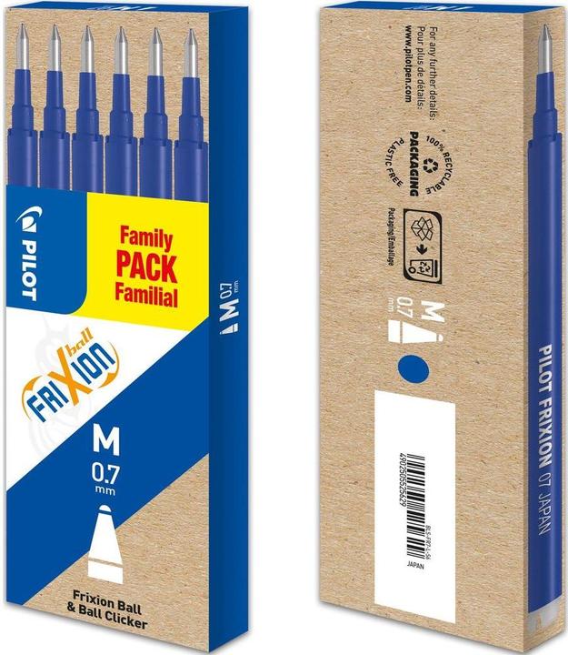 Productafbeelding Pilot FriXion Navulling Set à 6 (Blauw, 0.70 mm, 6 Pcs.)