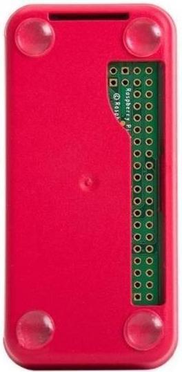 Actual product image Berrybase Official housing for Raspberry Pi Zero red/white