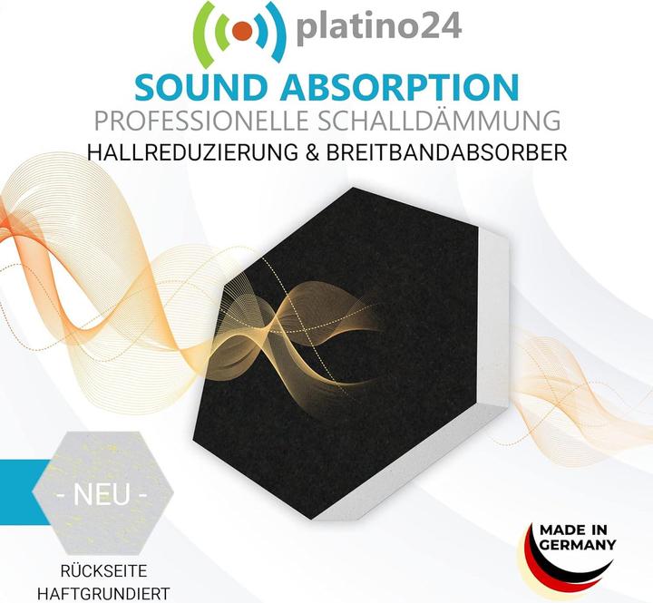 Actual product image Platino24 Sound Absorber Black (6 pcs.)