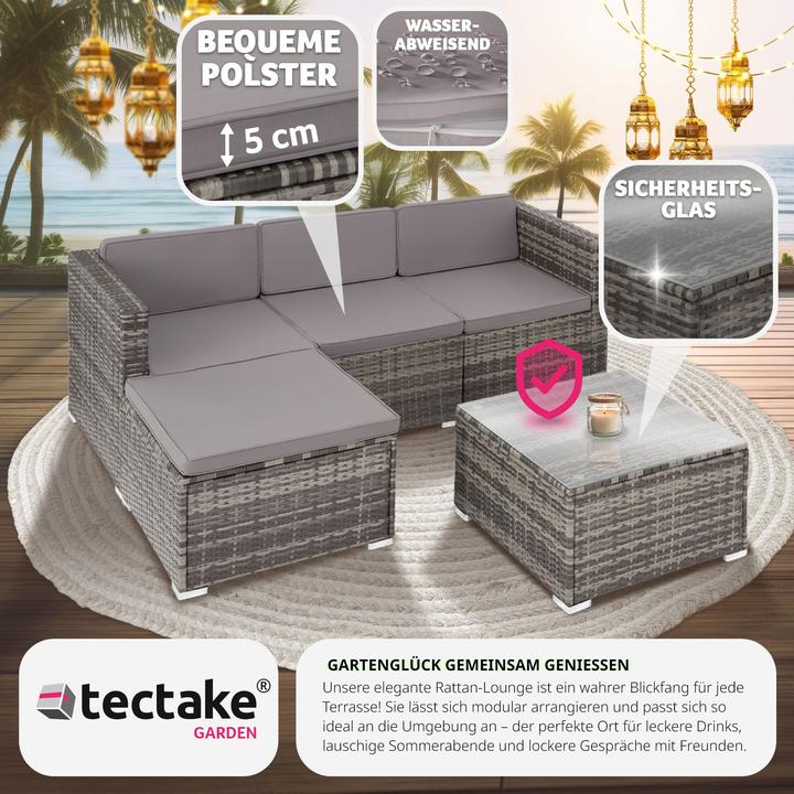 Image du produit tectake Salon en rotin Lignano