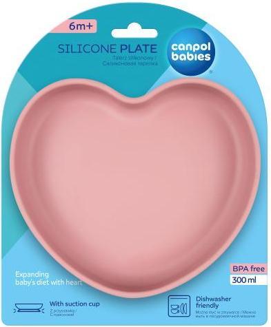 Actual product image Canpol Silicone Suction Plate Heart