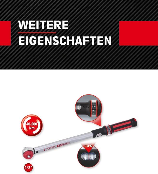 Produktbild KS Tools Ergotorque (1/2", 40 - 200 Nm)