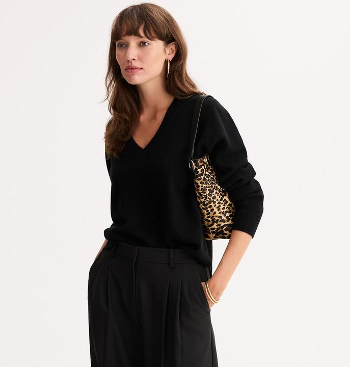 Produktbild Anne Weyburn Kaschmirpullover mit V-Ausschnitt aus Feinstrick (S)