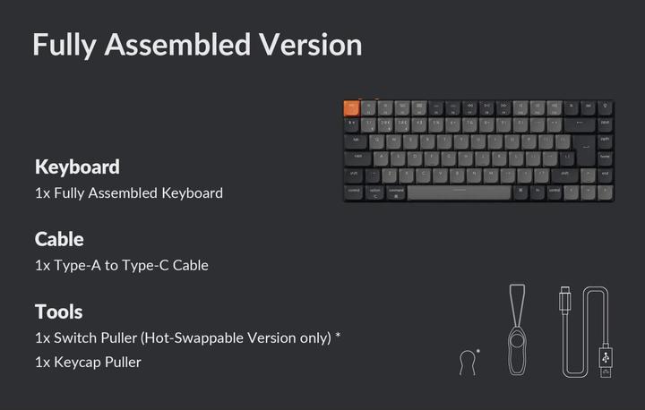 Immagine prodotto Keychron K3 QMK V3 (CH, Senza fili, Cablato)