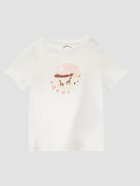 S.Oliver T-Shirt T-Shirt im A-Shape mit Glitzerprint (80)