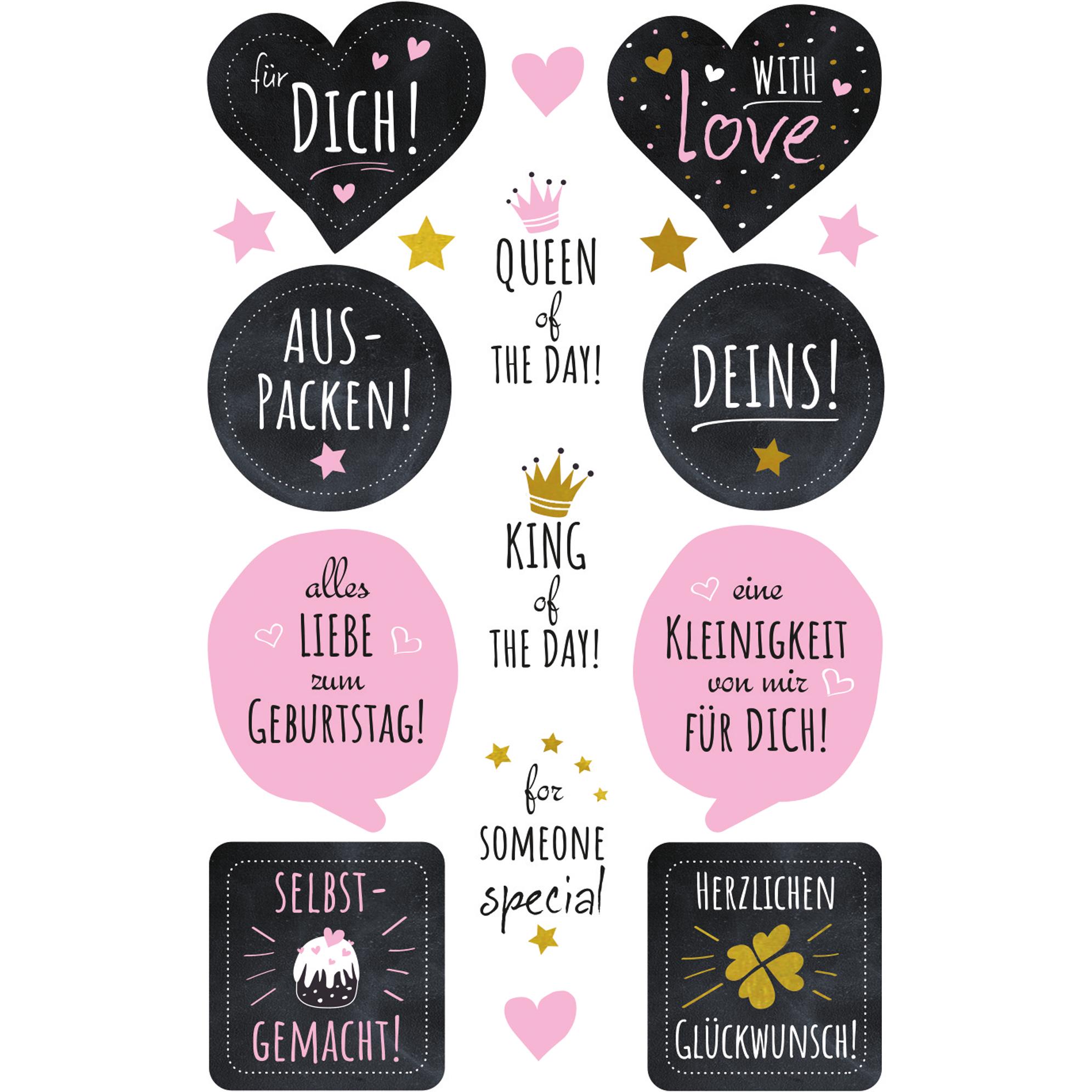 Thumbnail - 10x Avery, Sticker, Deko Aufkleber 'Geburtstag' 56041