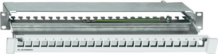 Produktbild Rutenbeck PP-UM A-24/1 - Patch Panel - Hellgrau - 1U - 48.3 cm (19")