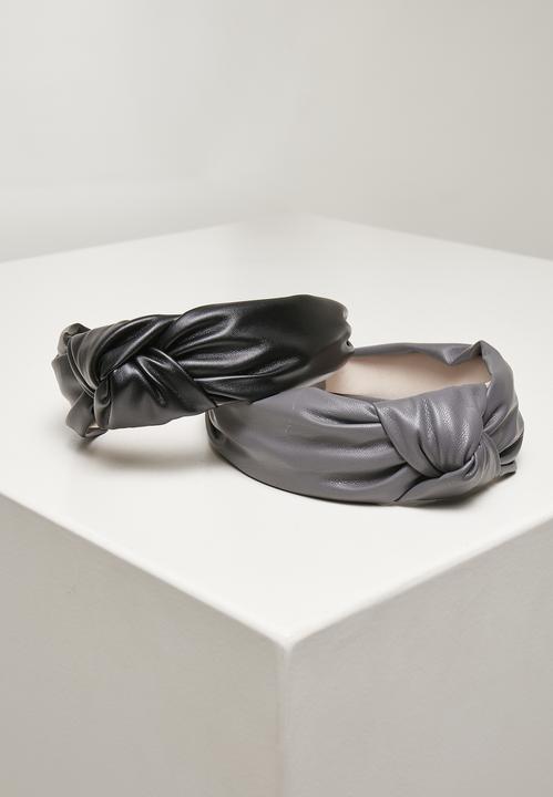 Produktbild Urban Classics Alice Band Imitation Leather Knot 2-Pack