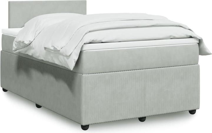 VidaXL Bo x springbett mit Matratze 120 x 200 cm Samt (120 x 200 cm)