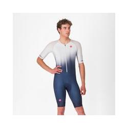 Castelli, Herren, Velotrikot, Core Tri Suit Short Sleeve (XXL), Blau, XXL