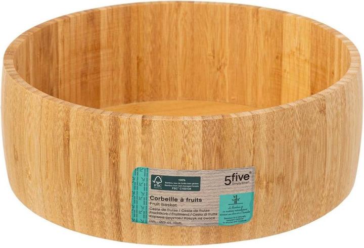 Produktbild 5Five Bambus-Obstkorb 30 cm (Ø 29 x 10 cm)