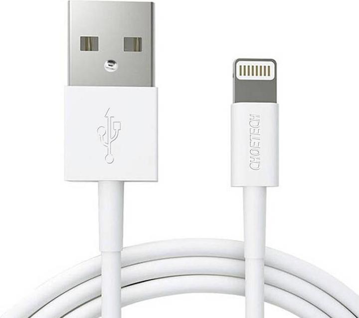Choetech MFI USB - lightning charging data cable 1.2 m white (IP0026 white) (1.20 m, USB 2.0, 20 W)