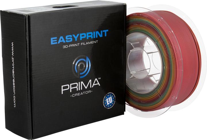 Produktbild Prima Creator EasyPrint PLA - 1.75mm - 1 kg - Rainbow (PLA, 1.75 mm, 1000 g, Mehrfarbig)
