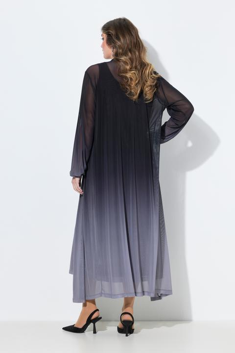 Actual product image Miamoda Straight cut color gradient mesh jacket (46)