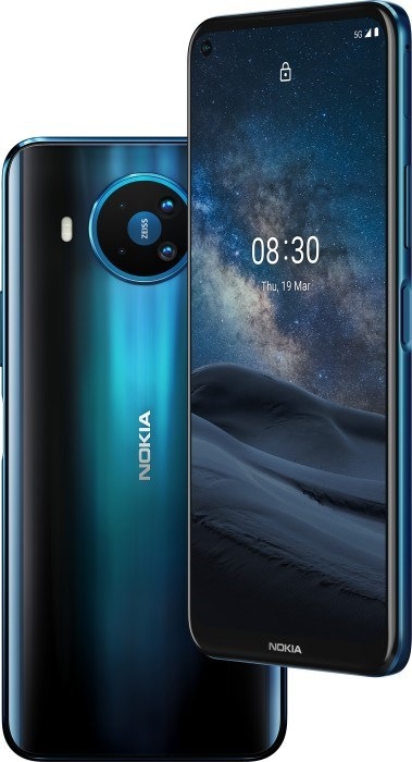Actual product image Nokia 8.3 (128 GB, Polar Night, 6.81", Hybrid Dual SIM, 64 Mpx, 5G)