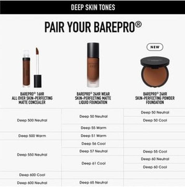 Productafbeelding Bare Minerals Bareminerals Barepro 16-Hour Powder Foundation Deep Deep 60 Neutral - 8g (Diep 60 Neutraal)