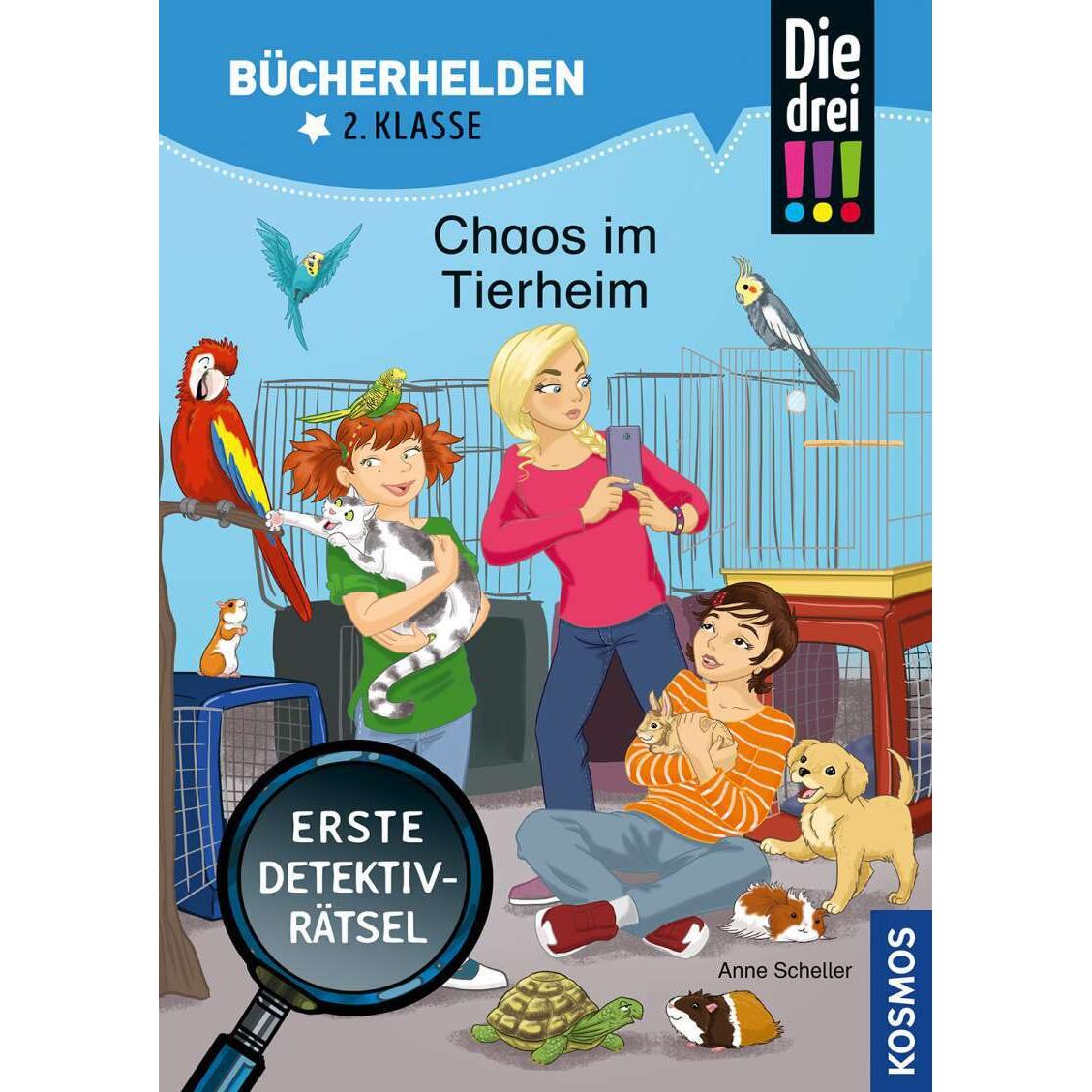 Die drei!!!, Bücherhelden 2. Klasse, Chaos im Tierheim, Kinderbücher von Anne Scheller