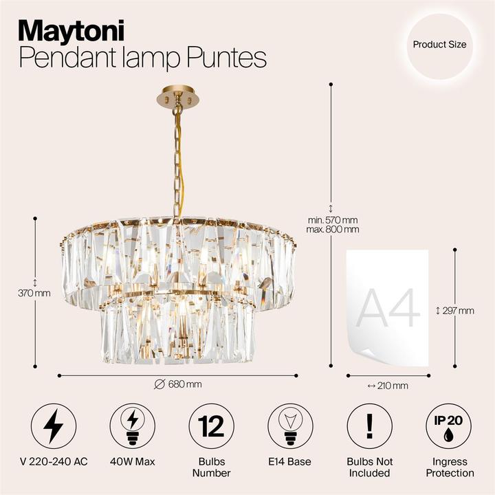 Produktbild Maytoni Puntes (68 cm)