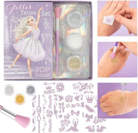 Actual product image Depesche TOPModel - Glitter Tattoo Set - BALLET - ( 0412322 )