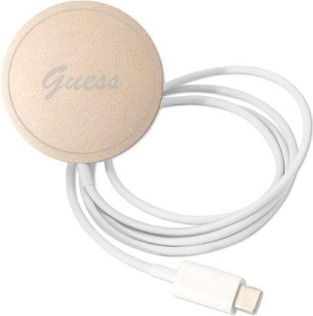 Actual product image Guess Zestaw GUBPP14SH4EACSP Case+ Charger iPhone 14 6.1" różowy/pink hard case 4G Print MagSafe (Apple iPhone 14, Apple iPhone 13, Apple iPhone 14 Pro Max)