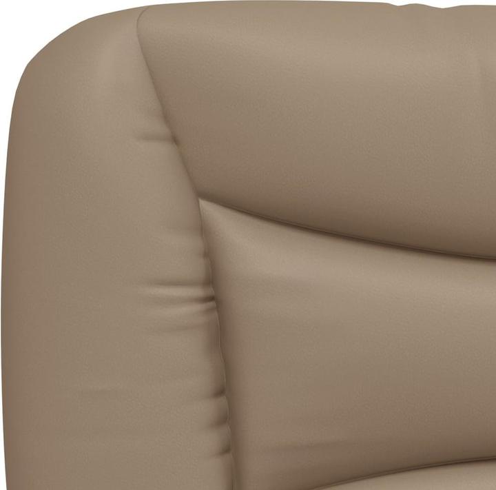 Produktbild VidaXL Bett Polsterbett Doppelbett Kunstlederbett mit Matratze 180x200cm (180 x 200 cm)