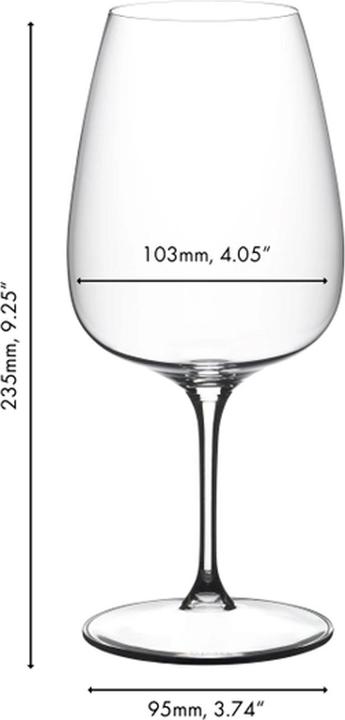 Produktbild Riedel Grape Cabernet / Merlot / Cocktail Weingläser (83 cl, 2 Gläser, Rotweingläser)