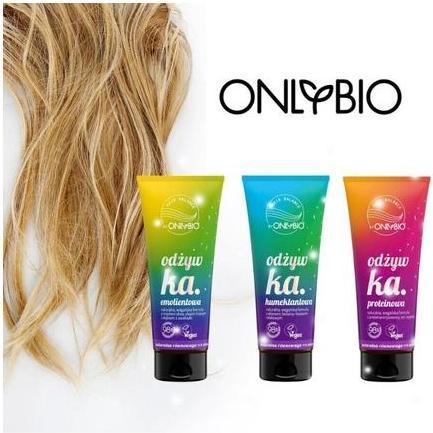 Image du produit Onlybio Conditionneur capillaire hydratant, émollient et rafraîchissant à base de protéines (50 ml)