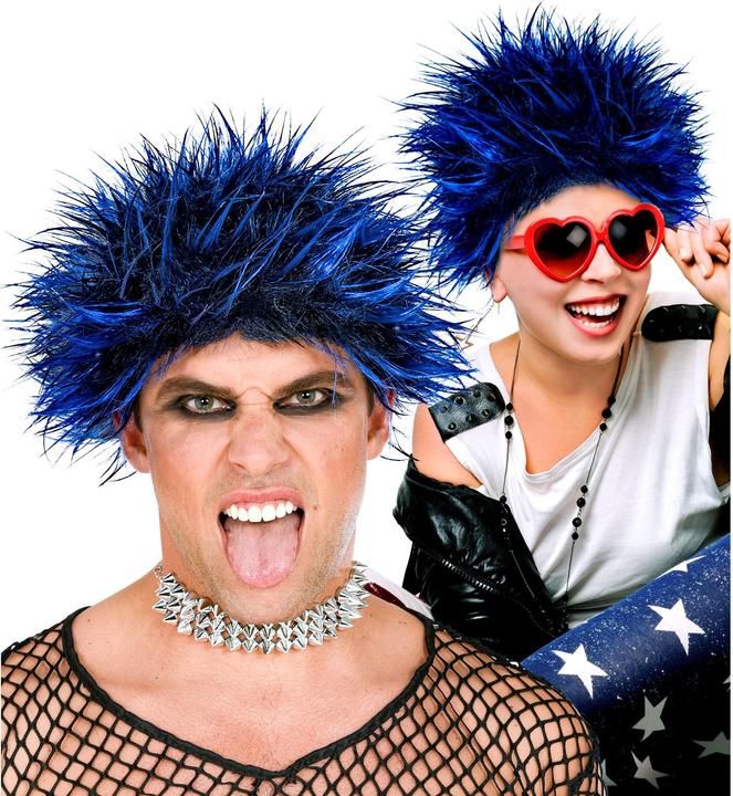 Immagine prodotto Widmann Parrucca Punk capelli blu