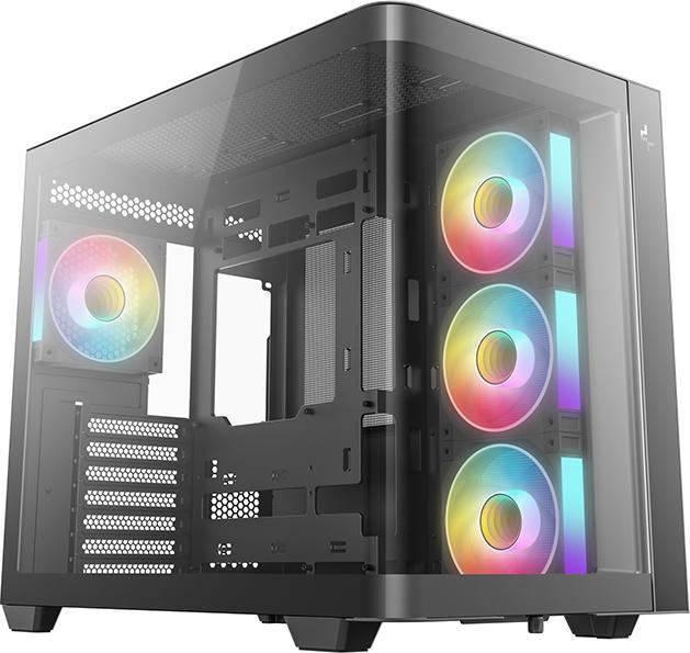 Produktbild Deepcool " CG530U 4F ATX Panoramaglas 4x ARGB black" (ATX, ITX, Micro ATX (mATX))
