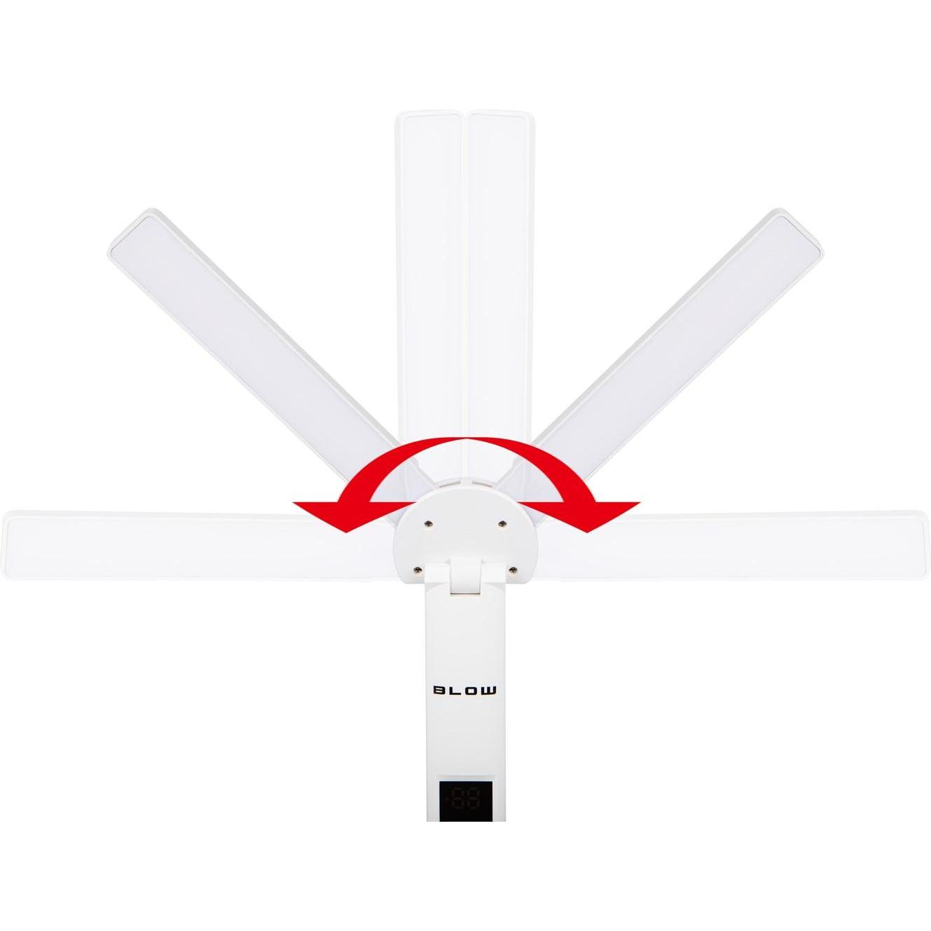 Blow, Lampada da tavolo, LB-24 LED-Schreibtischlampe mit Uhr