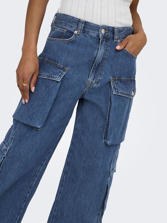 Produktbild Only ONLJamey Loose Baggy Cropped Mid Rise Jeans (W30/L30)