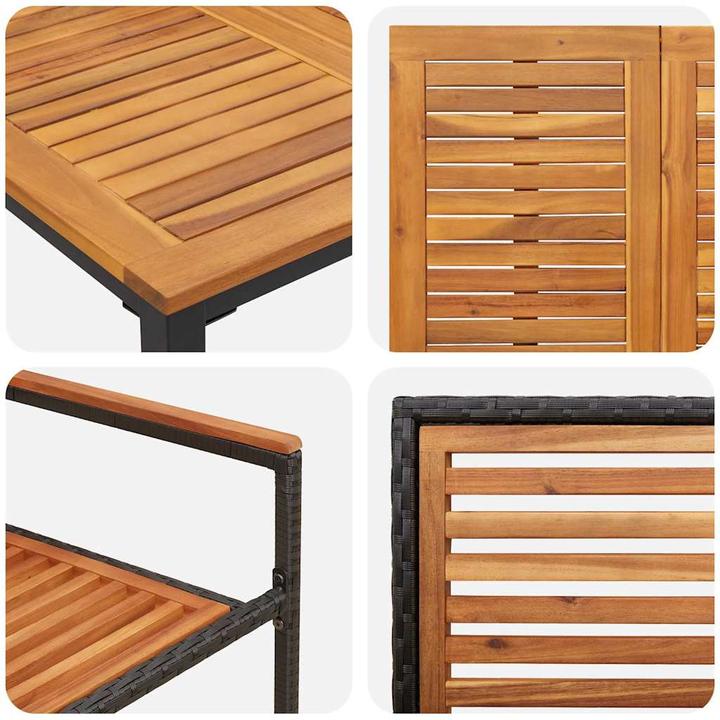 Produktbild vidaXL Garten Essgruppe (200 x 100 x 75 cm)