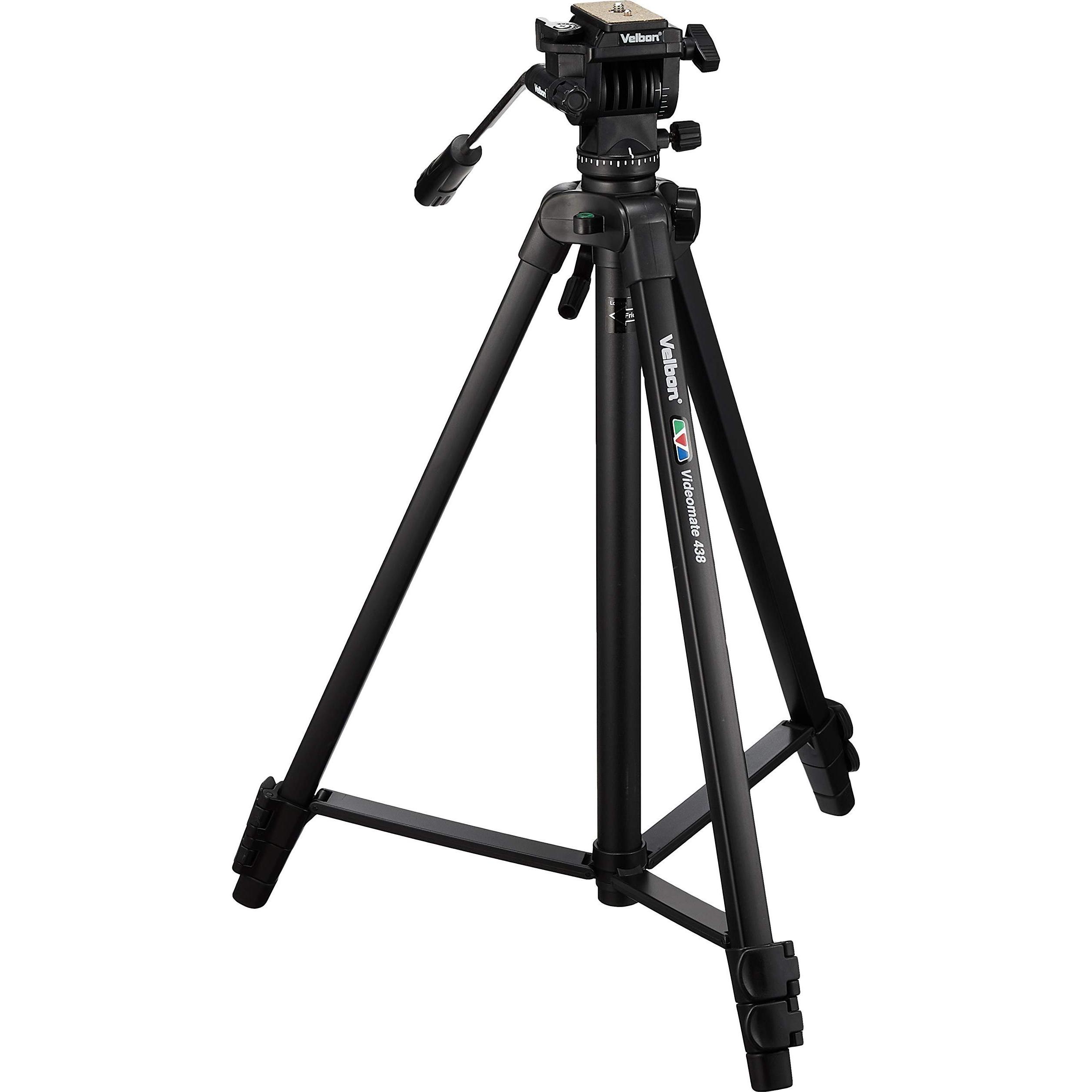 Velbon Videomate 438 (Metall), Stativ, Schwarz