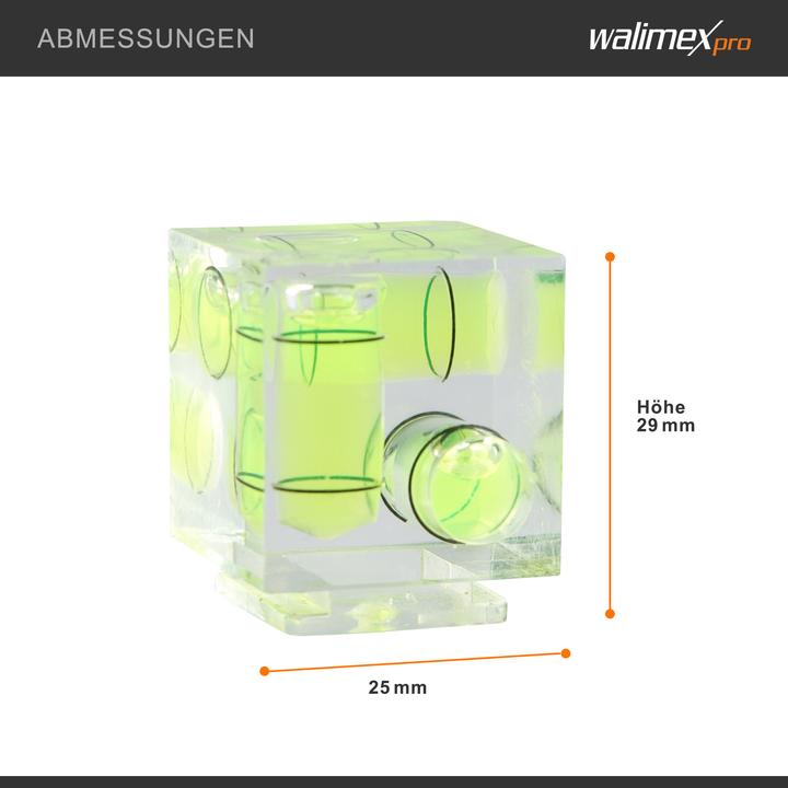 Actual product image Walimex Camera spirit level 3 bubble levels (2.50 cm)