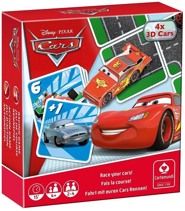 Produktbild Cars GAMEBOX Disney Pixar, 50 Karten, 4 steckbare Autos