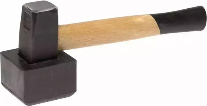 Produktbild Dedra Pflasterhammer 1,0 kg mit Gummiaufsatz (1250 g)