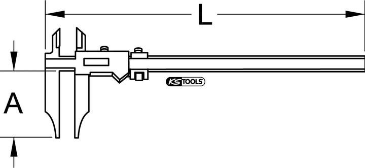 Actual product image KS Tools Shop caliper gauge (67 cm)