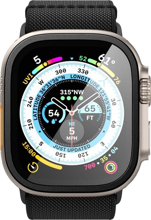 Productafbeelding Spigen ALM Glass.Tr Slim Pro Apple Watch Ultra (49 mm) Zwart AGL06163