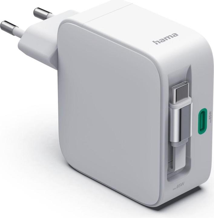 Image du produit Hama Chargeur rapide, GaN, 2x USB-C (65 W, 2 ports)
