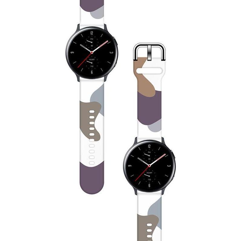 Thumbnail - Hurtel Strap Moro Band For Samsung Galaxy Watch 46mm Silicone Strap Watch Bracelet Pattern 9 (Silikon), Uhrenarmband, Me...