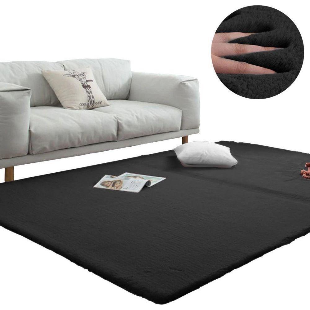 Strado, Teppich, Room carpet Rabbit 140x200 Black, universal (200 x 140 cm)