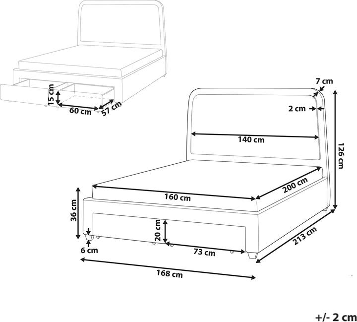Image du produit Beliani Sardent (160 x 200 cm)