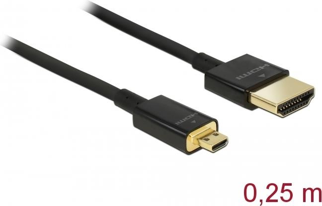 Produktbild Delock HDMI (Typ A) – micro HDMI (Typ D) (0.15 m, HDMI)
