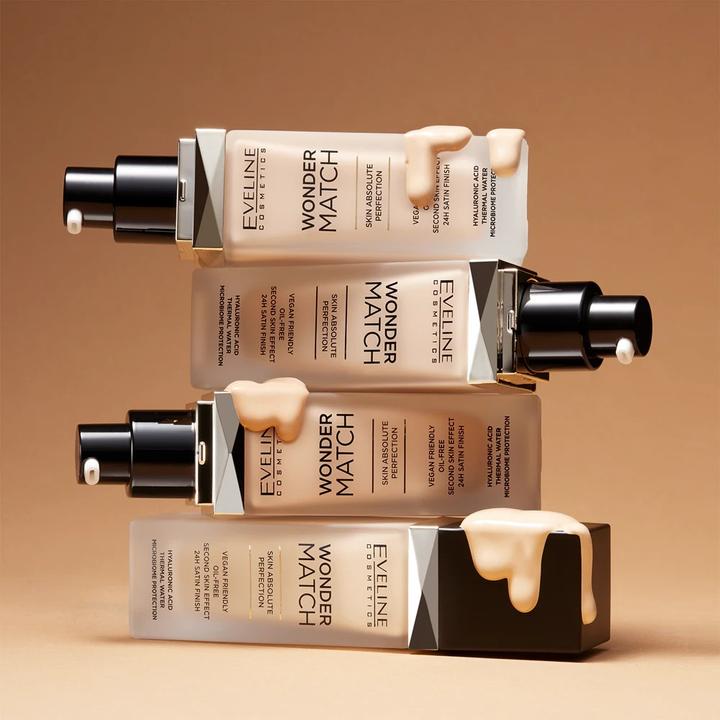 Actual product image Eveline Wonder Match Foundation 12 Natural Light 30Ml (12 Light Natural)