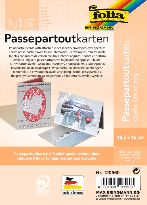 Image du produit Folia Passe-partout perforation ovale 220g/m (5 pcs)