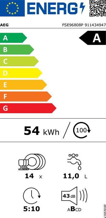 Energy Label AEG FSE96808P